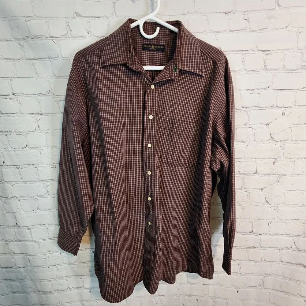 Men's Tommy Hilfiger "Gold Crest" longsleeve button-down shirt, size Large
